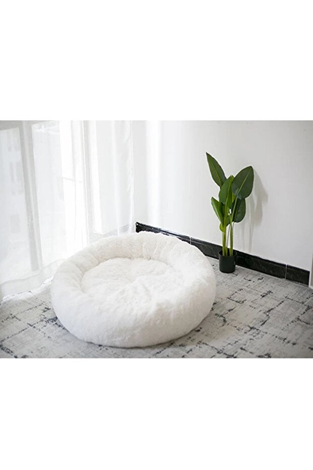 CloudPaw™ Peluş Lüks Kedi & Köpek Yatağı (75 cm)
