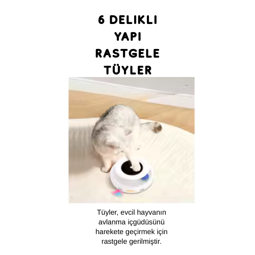 Akıllı Işıklı Kedi Oyuncağı – Otomatik Hareketli Eğlence Topu