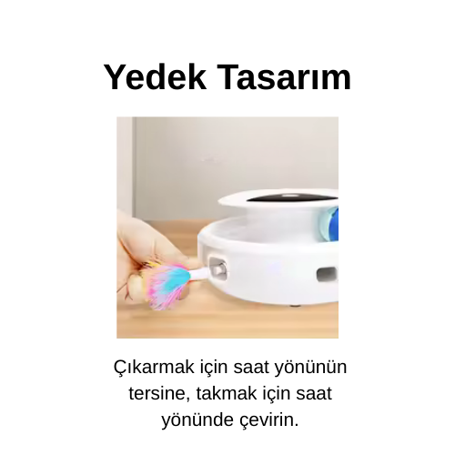 Akıllı Işıklı Kedi Oyuncağı – Otomatik Hareketli Eğlence Topu