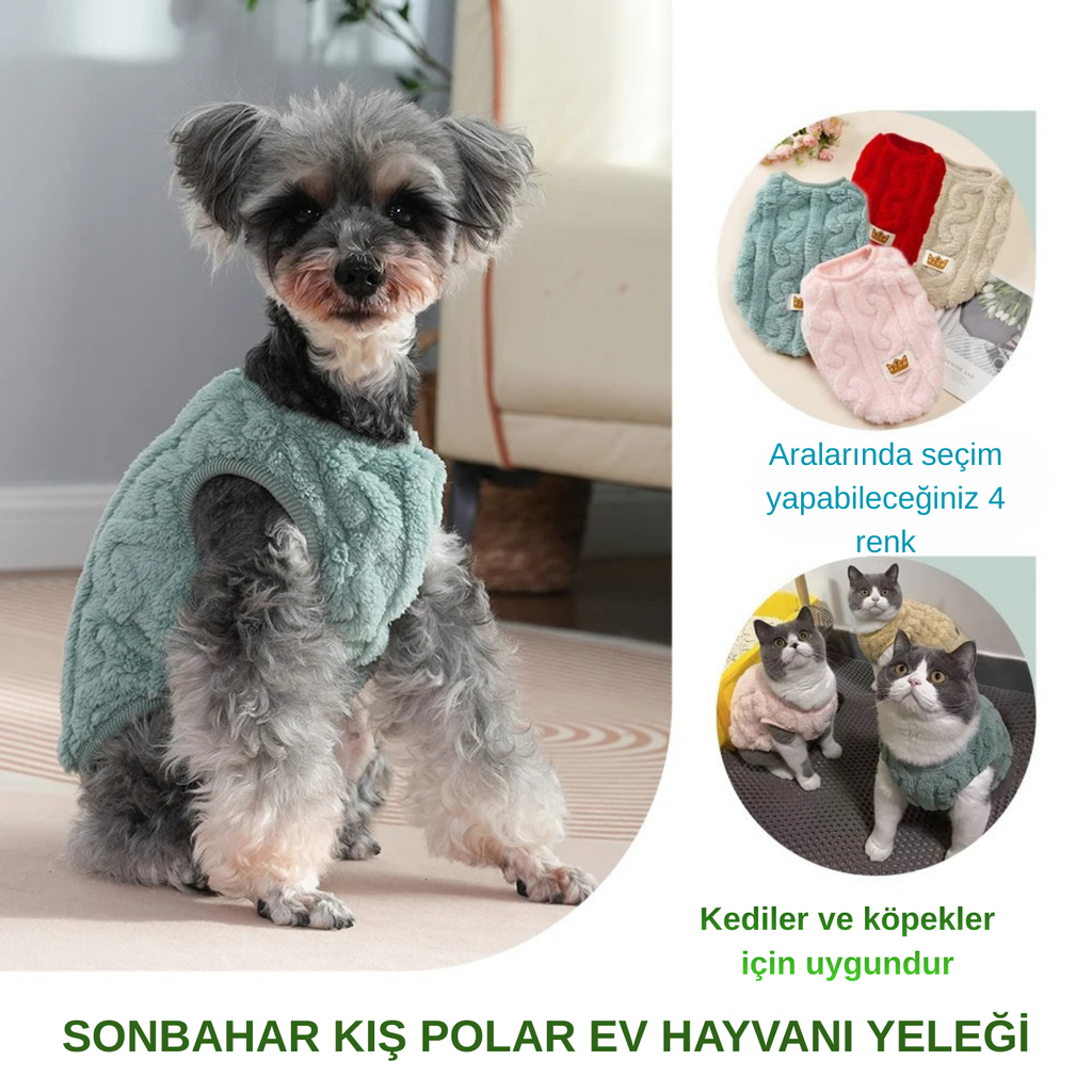 🔥 İNDİRİMLİ – Kışlık Peluş Kedi Yeleği