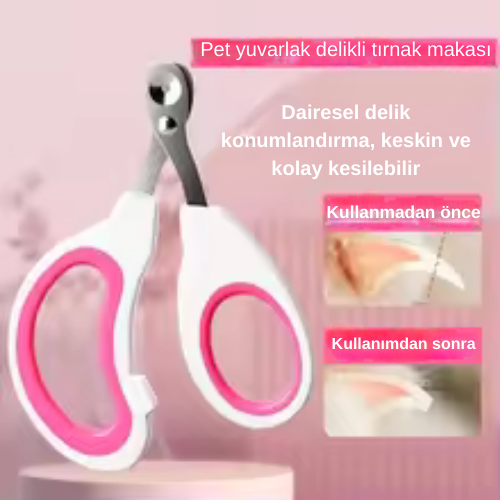 Evcil Hayvanlar İçin Güvenli Tırnak Makası – Kedi & Köpek